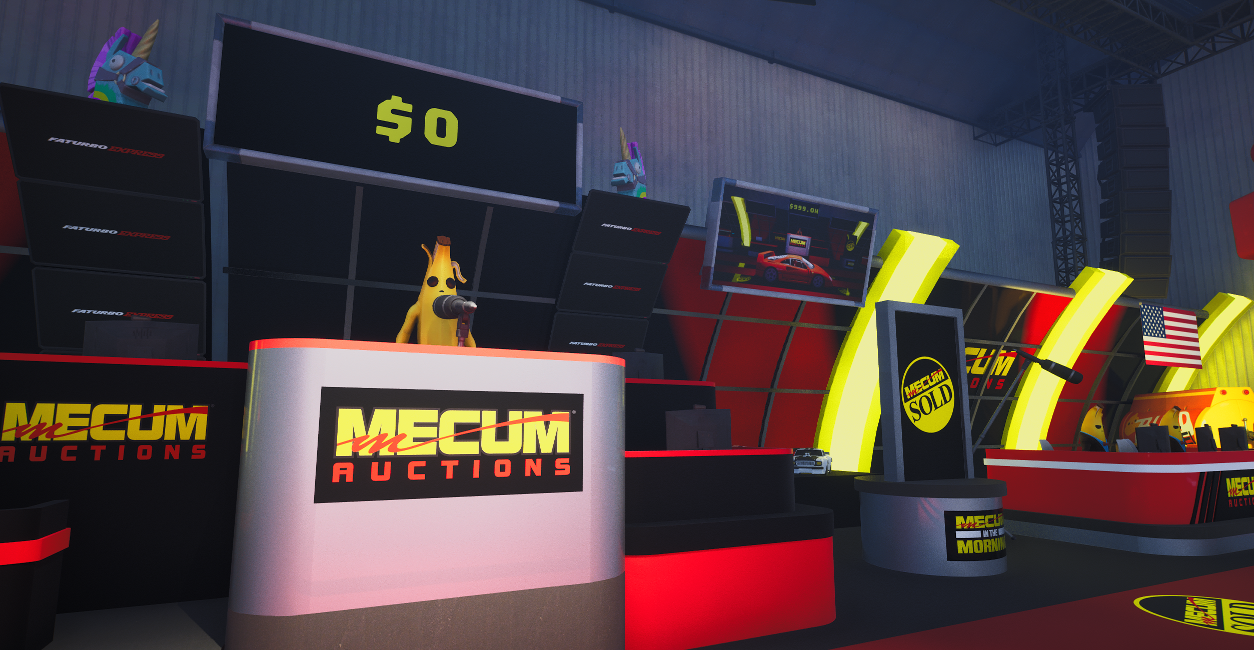 The in-game Mecum Auction House